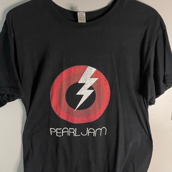 Other - Pearl Jam Black T-Shirt with Lightning Bolt Logo